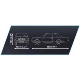 Cobi OPEL RECORD C SCHWARZE WITWE Scale 1:12