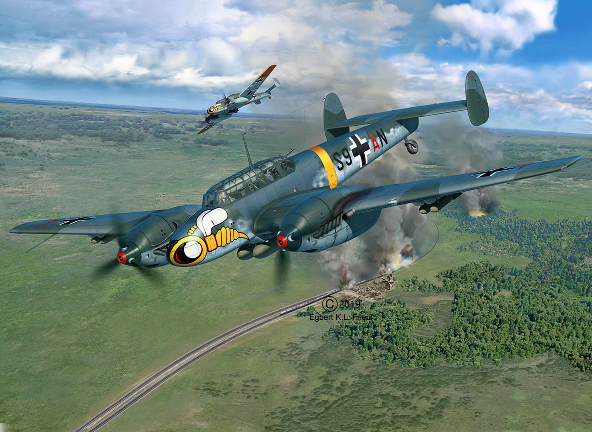 Revell Messerschmitt Bf110 C-7 - 1 st.