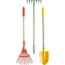 Stor trädgårdssats med skottkärra 