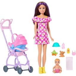 Barbie Skipper Babysitters inkl. Kinderwagen - 1 Set