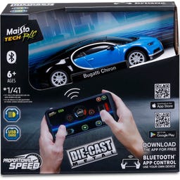 Maisto Tech Bugatti Chiron (2,4 GHz) USB, 11 cm - 1 k.