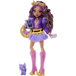 Monster High Clawdeen Wolf Modepuppe in Pelzrock - 1 Set