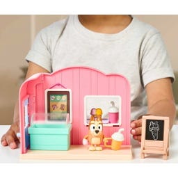 Bluey Mini-Speelset Ice Cream Shop - 1 Stuk