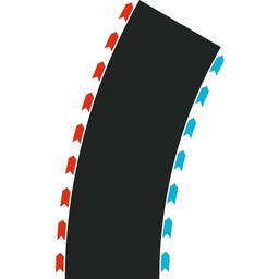 HYBRID - Curves Radius 2 30° (2x L, 2x R) - 4 Stk