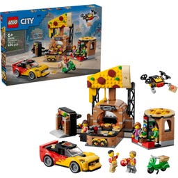 60496 City - Pizzacentrale met Voertuigen - 1 Stuk