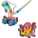 CREATE 'N COLOUR Meerestiere - Delfin + Oktopus - 1 Stk