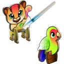 CREATE 'N COLOUR Meine Tierwelt - Puma + Papagei - 1 Stk