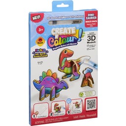 CREATE 'N COLOUR Dinosaurier - Raptor + Stegosaurus - 1 Stk