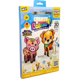 CREATE 'N COLOUR Bauernhoftiere - Hund + Schwein - 1 Stk