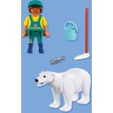 PLAYMOBIL Zoo: Eisbär und Pfleger - 1 Stk