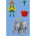 PLAYMOBIL Zoo: Elefantenbaby und Pflegerin - 1 Stk
