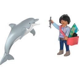 PLAYMOBIL Zoo: Delfin und Besucherin - 1 Stk