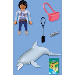 PLAYMOBIL Zoo: Delfin und Besucherin - 1 Stk