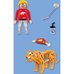 PLAYMOBIL Zoo: Tiger und Besucher - 1 Stk
