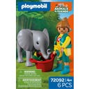 PLAYMOBIL Zoo: Elefantenbaby und Pflegerin - 1 Stk