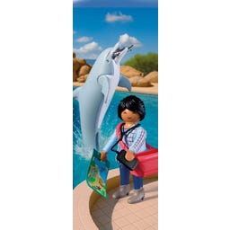 PLAYMOBIL Zoo: Delfin und Besucherin - 1 Stk