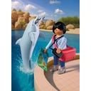 PLAYMOBIL Zoo: Delfin und Besucherin - 1 Stk