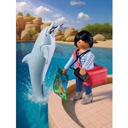 PLAYMOBIL Zoo: Delfin und Besucherin - 1 Stk
