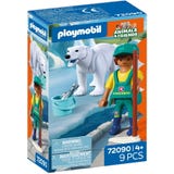 PLAYMOBIL Zoo: Eisb&auml;r und Pfleger