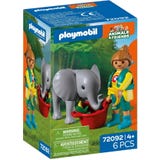PLAYMOBIL Zoo: Elefantenbaby und Pflegerin