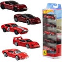 Hot Wheels Ferrari, paket 5 vozil - 1 k.