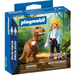 PLAYMOBIL 72172 - DuoPack T-Rex mit Forscherin - 1 Stk