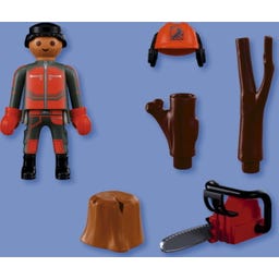 PLAYMOBIL 72150 - Waldarbeiter mit Kettensäge - 1 Stk