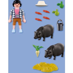 PLAYMOBIL 72171 - Landwirt mit Hängebauchschwein - 1 Stk