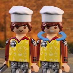 PLAYMOBIL 72195 - Feuerwehr-Quad mit Burger-Bude - 1 Stk