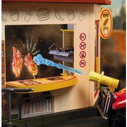 PLAYMOBIL 72195 - Feuerwehr-Quad mit Burger-Bude - 1 Stk