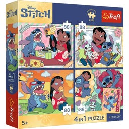 4 in 1 Puzzle Premium Plus – Lilo & Stich - 1 Stk