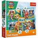 Trefl 4-in-1 Puzzle – Paw Patrol Dino Film - 1 Stk