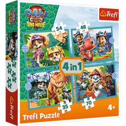 Trefl 4-in-1 Puzzle – Paw Patrol Dino Film - 1 Stk