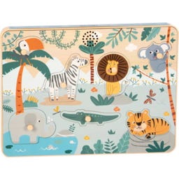 Small Foot Puzzle de Sonidos de Animales «Safari» - 1 ud.
