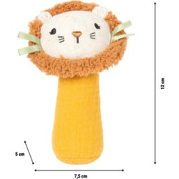 Sonajero y Mordedor de Tela „Little Lion“ - 1 ud.