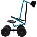 Small Foot Excavadora con Ruedas Azul - 1 ud.
