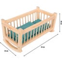 Small Foot Natural Doll's Cradle - 1 item