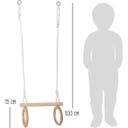Small Foot Trapezio con Anelli in Legno - 1 pz.