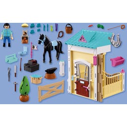PLAYMOBIL 72131 - Kleiner Stall mit Hufschmied - 1 Stk