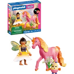 PLAYMOBIL 72218 - Sammeleinhorn Morgentau mit Fee - 1 Stk
