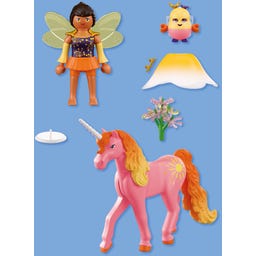 PLAYMOBIL 72218 - Sammeleinhorn Morgentau mit Fee - 1 Stk