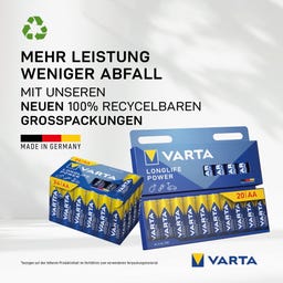 VARTA LONGLIFE Power AA Doppelblister 8 - 1 Pkg
