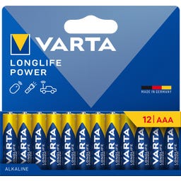 VARTA LONGLIFE Power AAA Pack 12 - 1 Pkg