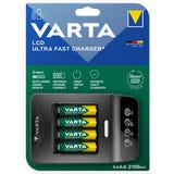 LCD Ultra Fast Ch.+ 4x AA 56706 2100mAh +12V