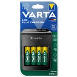 VARTA LCD Plug Charger+ 4x AA 56706 2100mAh