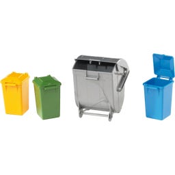 Bruder Mülltonnen-Set (3 kleine, 1 große Tonne) - 1 Stk