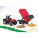 Massey Ferguson 7480 + Wannenkippanhänger