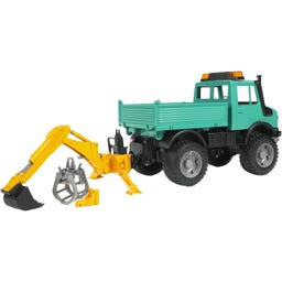 Bruder Heckbagger mit Greifer