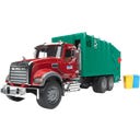 Bruder MACK Granite Müll-LKW und 2 Mülltonnen