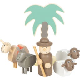 Small Foot Spielset Holzkrippe Weihnachtsgeschichte